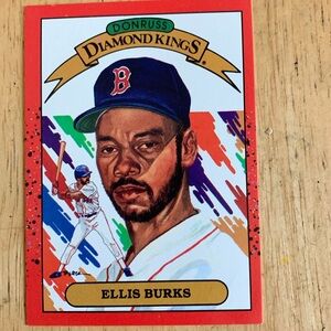1989 Donruss Diamond Kings Ellis Burks